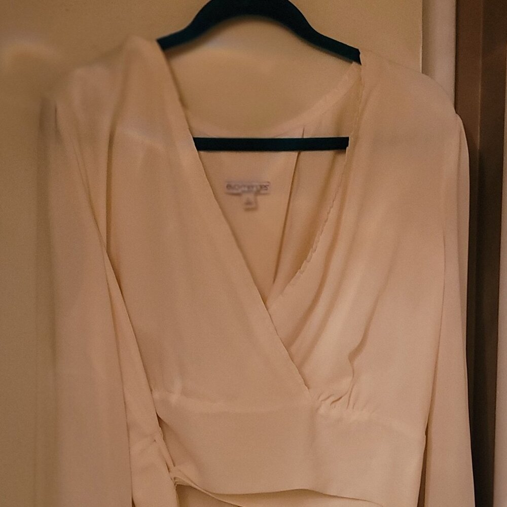 Eva Mendes Xl Ivory Blouse